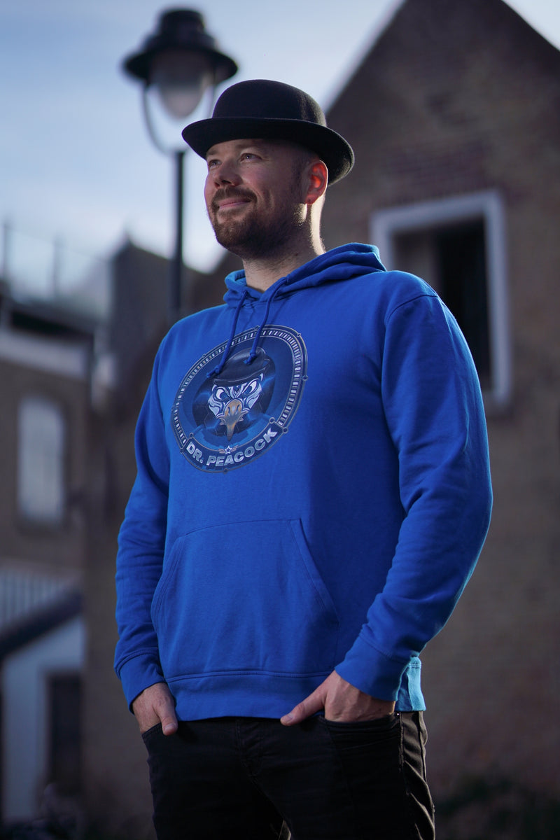Dr. Peacock - Industrial Hoodie 2022 (Blue) – Frenchcore Worldwide Store